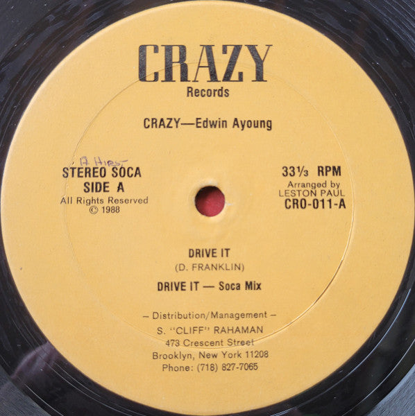 Crazy (4) : Drive It (12", Single)