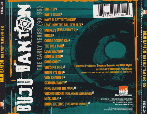 Buju Banton : The Early Years (90-95) (CD, Comp)
