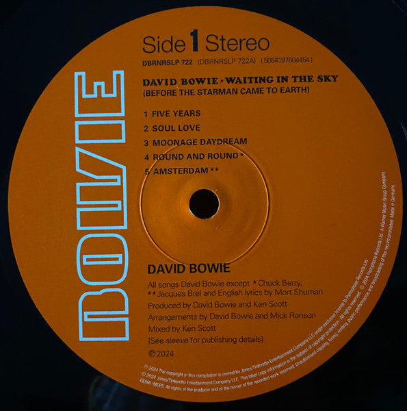 David Bowie : Waiting In The Sky (Before The Starman Came To Earth) (LP, Album, RSD, Ltd, Hal)