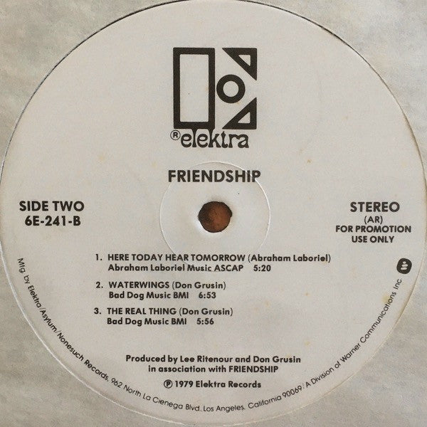 Friendship (3) : Friendship (LP, Album, Promo, AR )