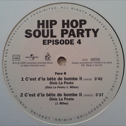 Cut Killer : Hip Hop Soul Party Episode 4 (12", Promo)