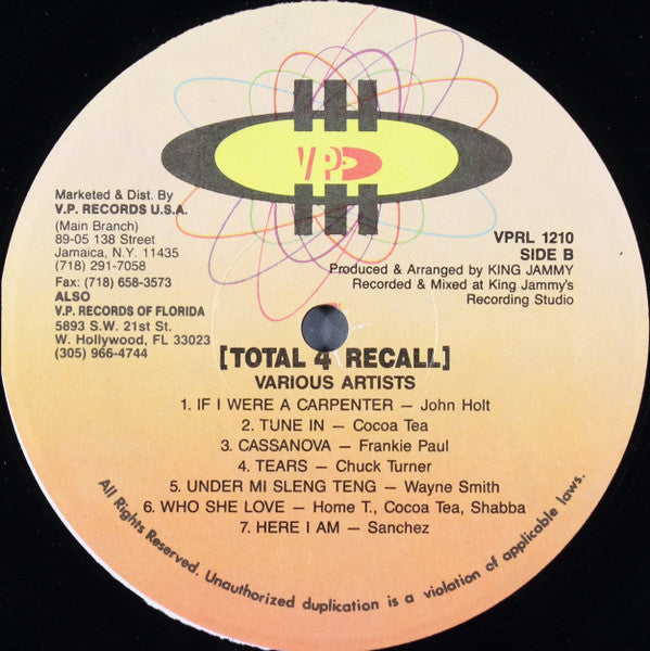 Various : Total Recall 4 (LP, Comp)