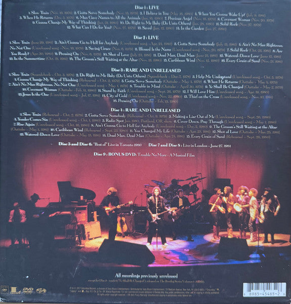 Bob Dylan : Trouble No More (The Bootleg Series Vol. 13 / 1979-1981) (8xCD, Album + DVD-V, NTSC + Box, Dlx)