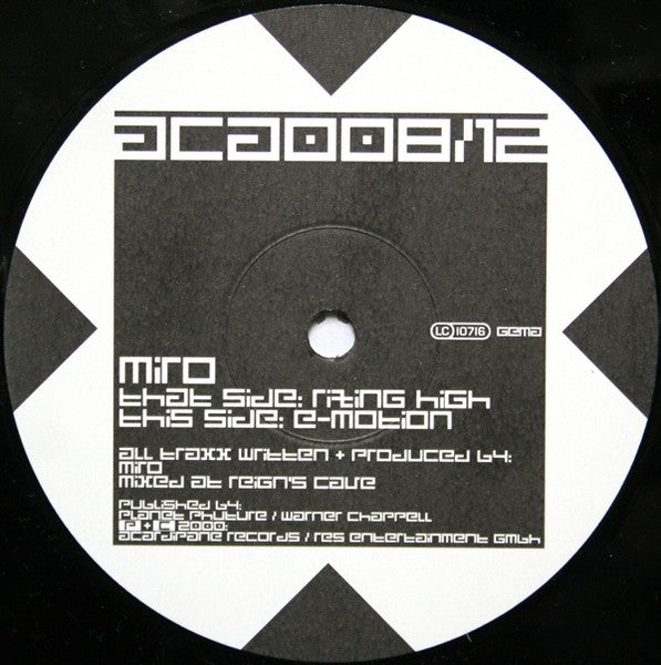 Miro : Rizing High / E-motion (12")