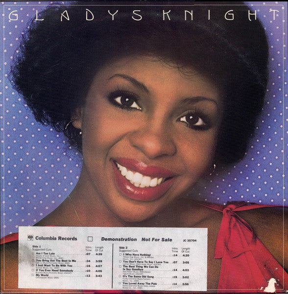 Gladys Knight : Gladys Knight (LP, Album, Promo)