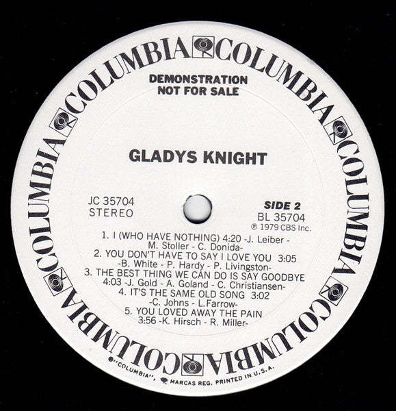 Gladys Knight : Gladys Knight (LP, Album, Promo)