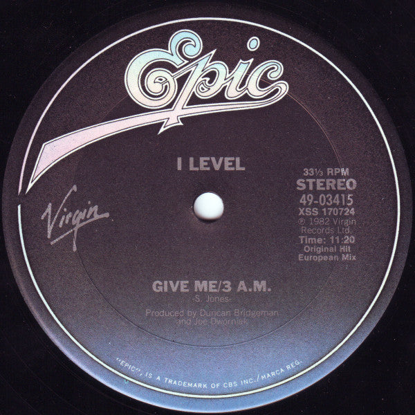 I Level* : Give Me (12")