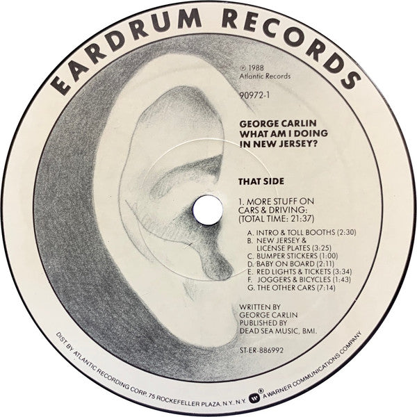 George Carlin : What Am I Doing In New Jersey? (LP, Album, All)