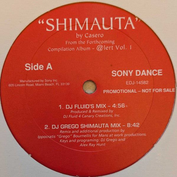 Alfredo Casero : Shimauta (12", Promo)