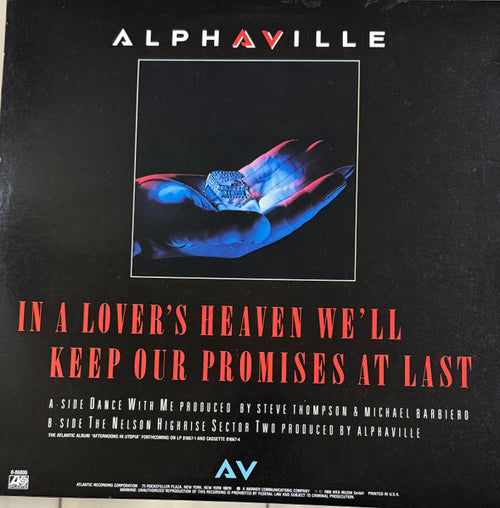 Alphaville : Dance With Me (12", Single, SRC)
