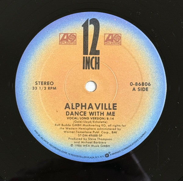 Alphaville : Dance With Me (12", Single, SRC)