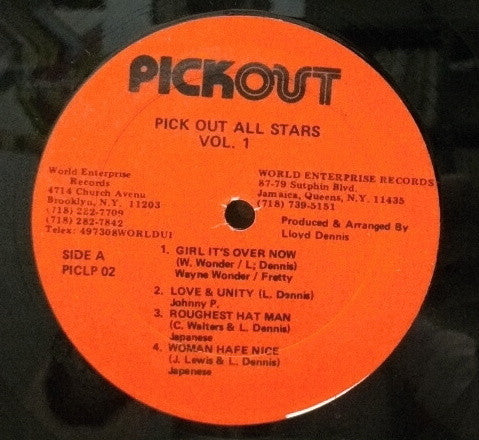Various : Pick Out Allstars Vol. 1 (LP, Comp)