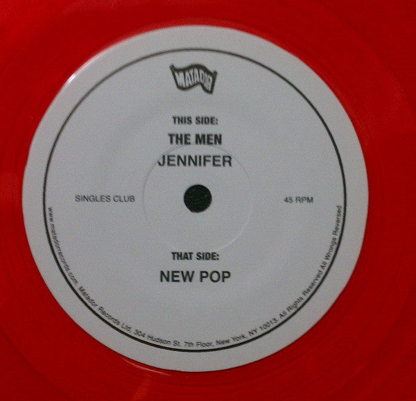 The Men (2) : Singles Going Home Alone #3 (7", Single, Red)