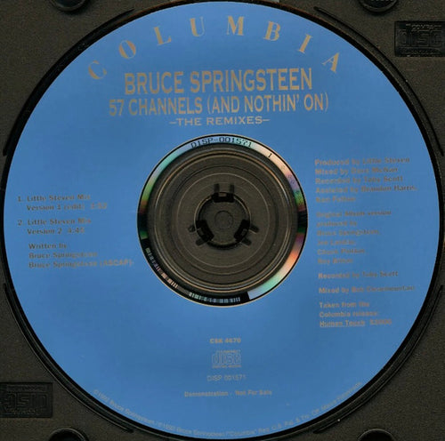Bruce Springsteen : 57 Channels (And Nothin' On) - The Remixes (CD, Single, Promo)