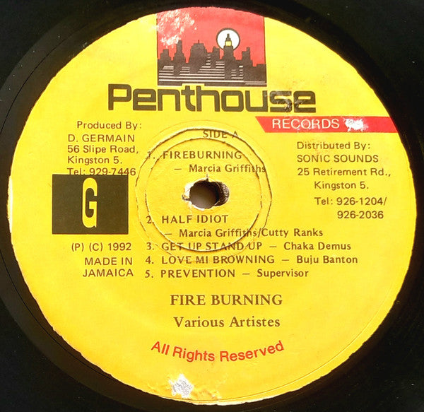 Various : Fire Burning (LP, Comp)