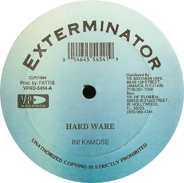 Ini Kamose* / Luciano (2) & Charlie Chaplin (2) : Hardware / Jah Is Alive (12")