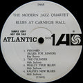 The Modern Jazz Quartet : Blues At Carnegie Hall (LP, Album, Mono, Promo, Gat)