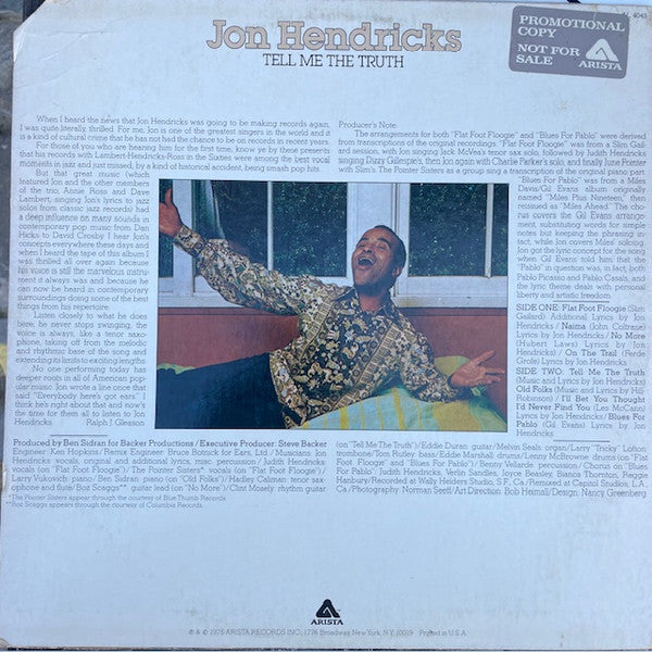 Jon Hendricks : Tell Me The Truth (LP, Promo)