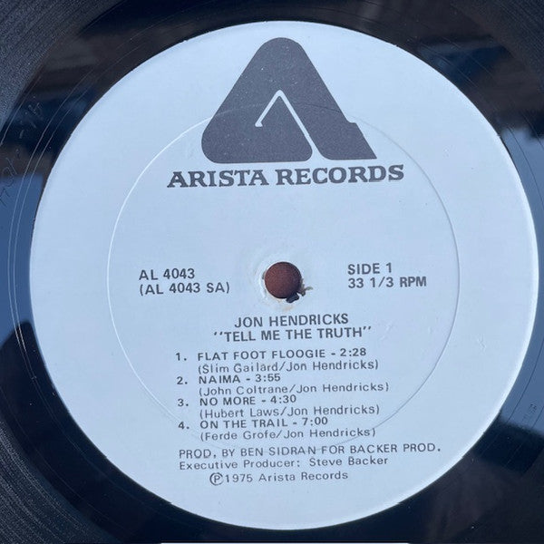 Jon Hendricks : Tell Me The Truth (LP, Promo)