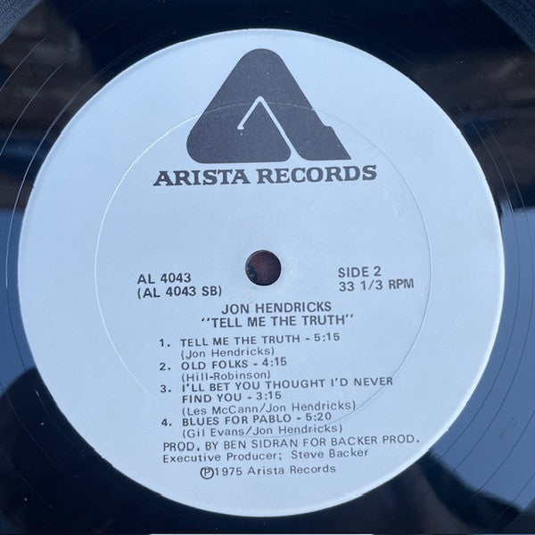 Jon Hendricks : Tell Me The Truth (LP, Promo)