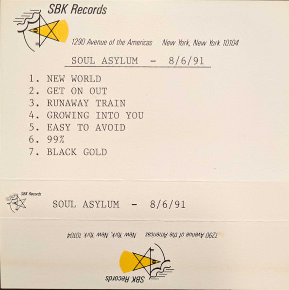 Soul Asylum (2) : 8/6/91 (Cass, Promo)