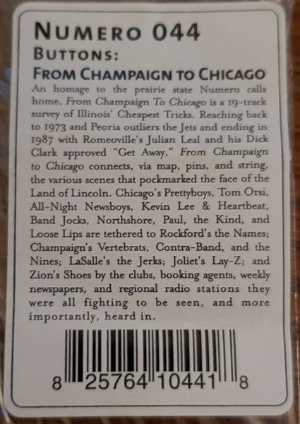 Various : Buttons: From Champaign To Chicago (2xLP, Comp)