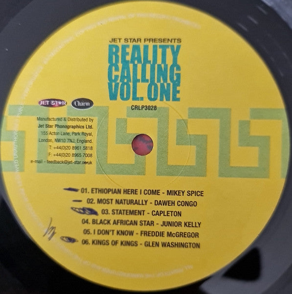 Various : Reality Calling Vol. One (LP, Comp)