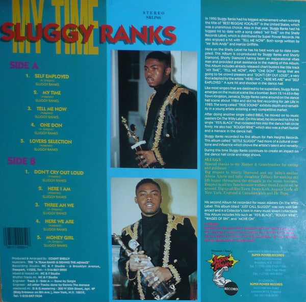 Sluggy Ranks : My Time (LP)