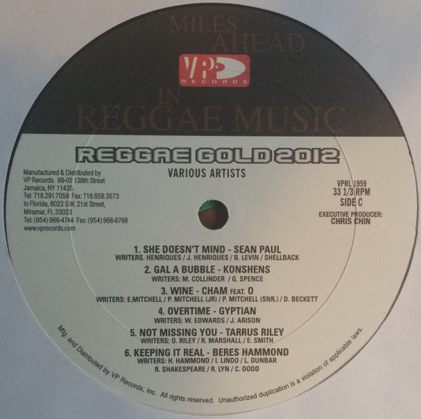 Various : Reggae Gold 2012 (2xLP, Comp, Gat)