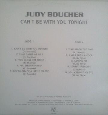 Judy Boucher : Can't Be With You Tonight (LP, Album)