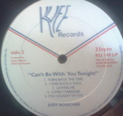 Judy Boucher : Can't Be With You Tonight (LP, Album)