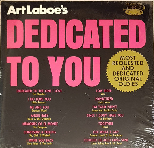 Various : Art Laboe's "Dedicated To You" (LP, Comp)
