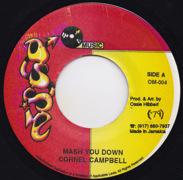 Cornel Campbell* : Mash You Down (7", RP)