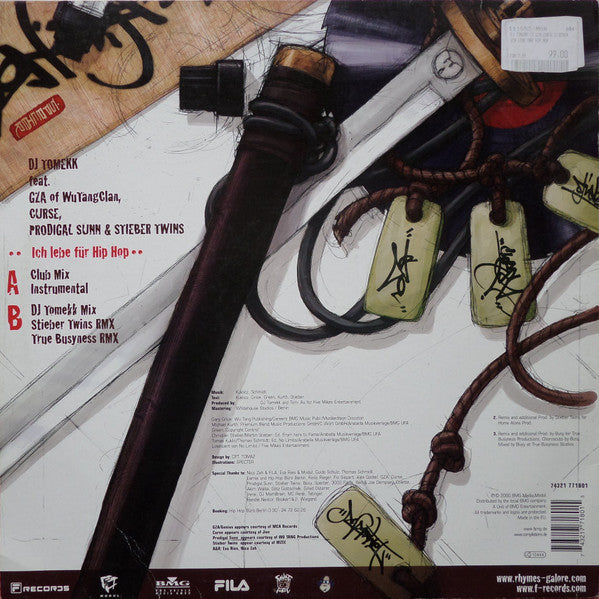 DJ Tomekk Feat. GZA • Curse (3) • Prodigal Sunn • Stieber Twins : ••Ich Lebe Für Hip Hop•• (12")