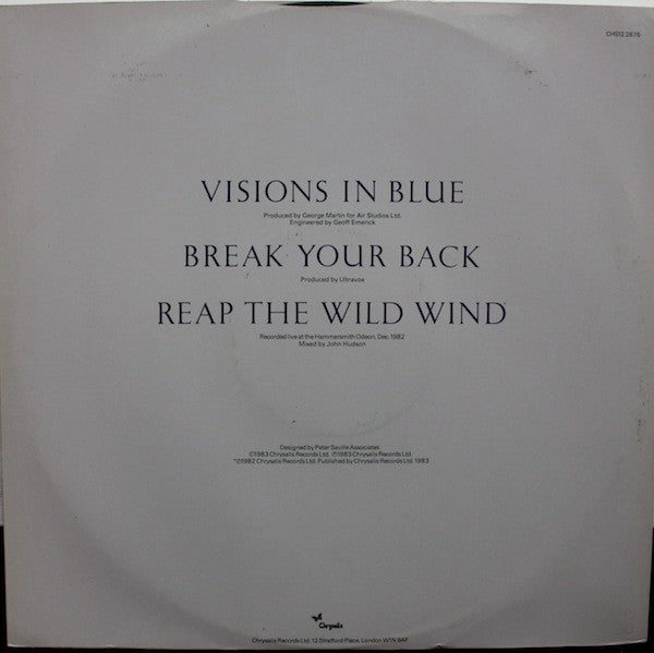Ultravox : Visions In Blue (12", Single)