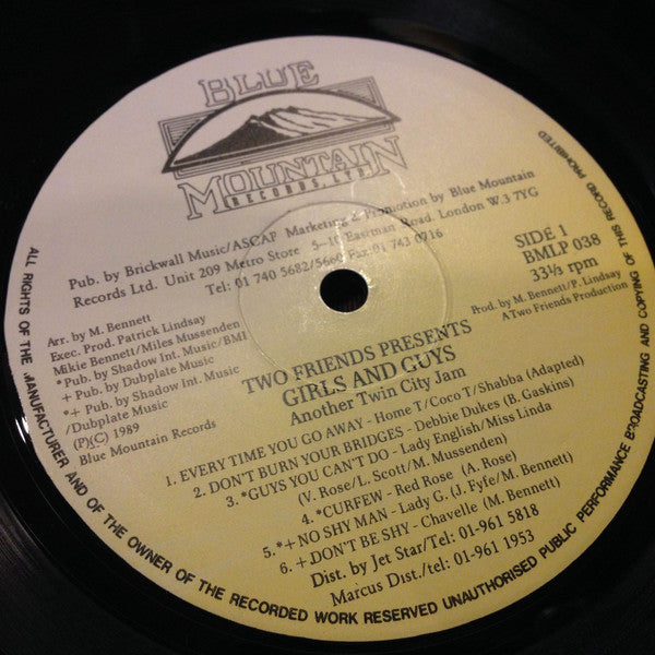 Various : Two Friends Presents Girls & Guys (LP, Comp)