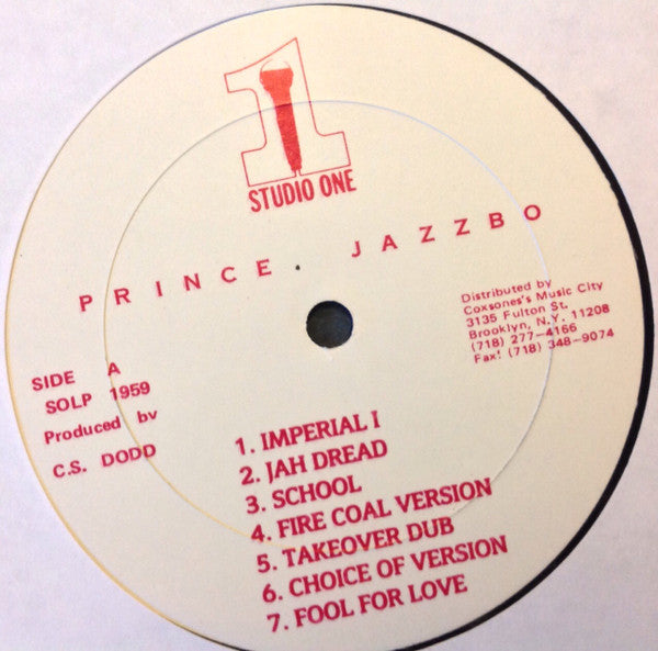 Prince Jazzbo : Choice Of Version (LP, Album, RP)