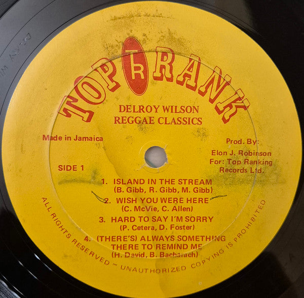 Delroy Wilson : Reggae Classics (LP, Album)