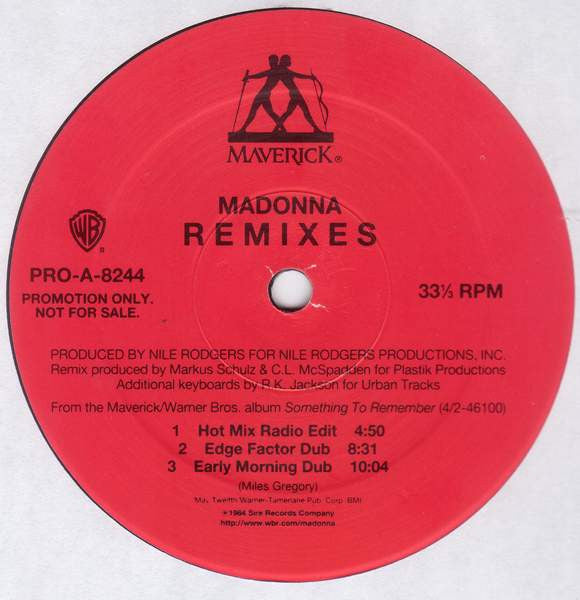 Madonna : Love Don't Live Here Anymore - Remixes (12", Promo)