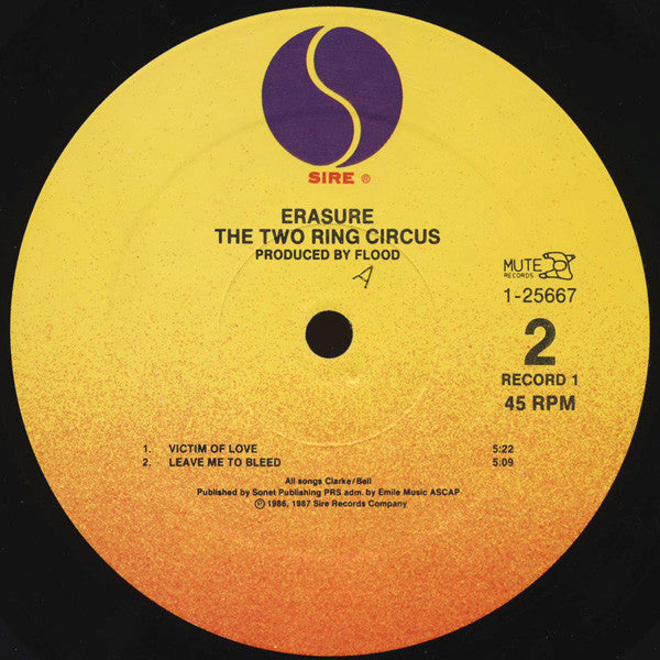 Erasure : The Two Ring Circus (2x12", Album)