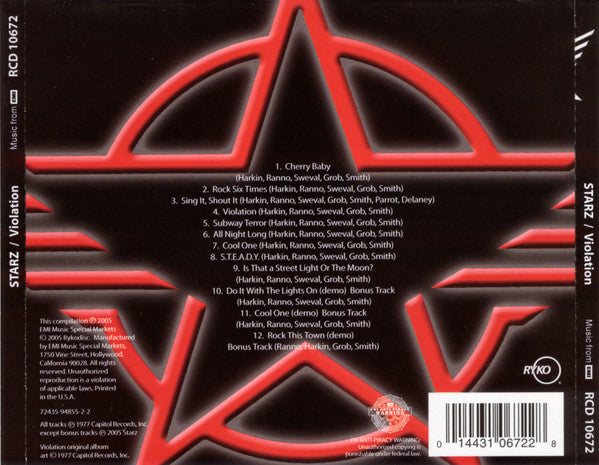 Starz (2) : Violation (CD, Album)