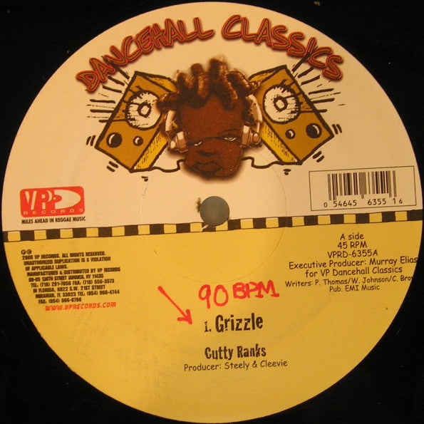 Cutty Ranks / Cocoa Tea : Grizzle / Sonia (12")