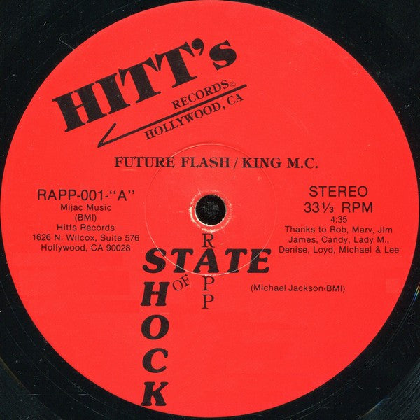 Future Flash / King M.C.* / Future M.C.'s* : State Of Shock Rapp / Erotic Rapp (12")