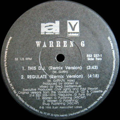Warren G : This DJ (12", Single)