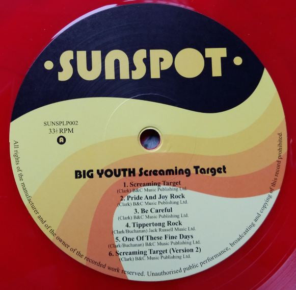 Big Youth : Screaming Target (LP, Album, Ltd, RE, Red)