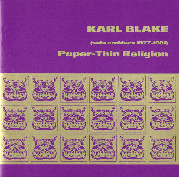 Karl Blake : Paper-Thin Religion (Solo Archives 1977-1981) (CD, Album)