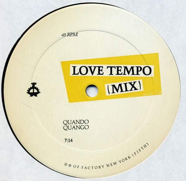Quando Quango : Love Tempo (12")