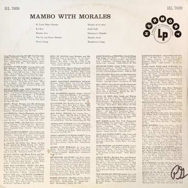 Noro Morales / Humberto Morales : Mambo With Morales (LP, Album, Styrene)