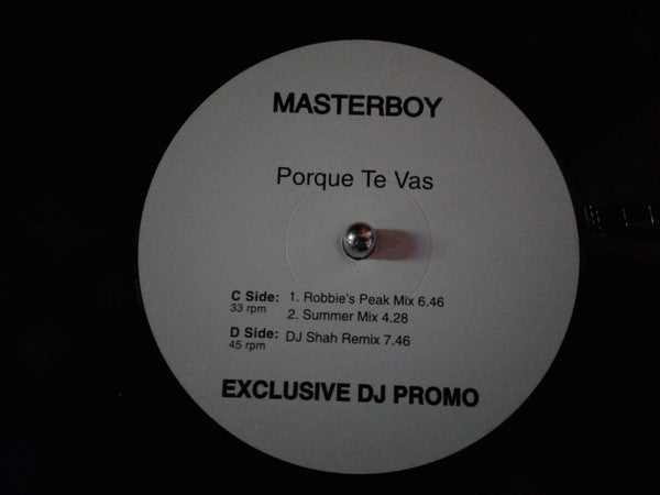 Masterboy : Porque Te Vas (2x12", Promo)