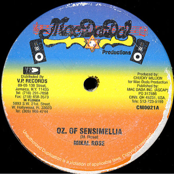 Mikal Rose* / Sluggy* : Oz. Of Sensimellia  / Render Your Heart (12")